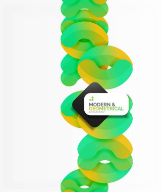 Beyaz renk geometrik yuvarlak şekiller