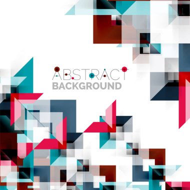 Beyaz Modern kare geometrik desen tasarım