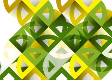 Kağıt daire kesim, mozaik mix geometrik desen tasarım