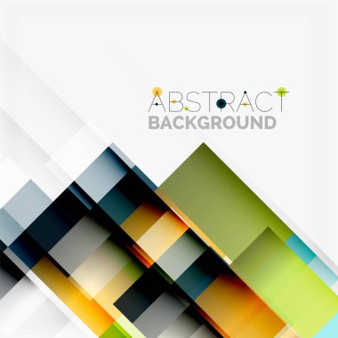 Soyut engeller şablon tasarım arka plan, beyaz, basit geometrik şekiller düz çizgiler ve dikdörtgenler