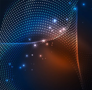 Vektör dalga parçacıklar arka plan