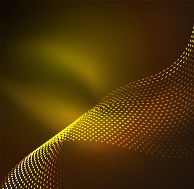 Vektör dalga parçacıklar arka plan