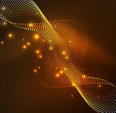 Vektör dalga parçacıklar arka plan