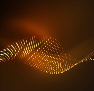 Vektör dalga parçacıklar arka plan