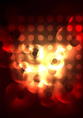 Karanlıkta parlayan daireler