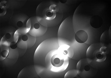 Karanlıkta parlayan daireler