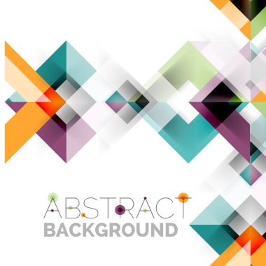 Beyaz Modern kare geometrik desen tasarım