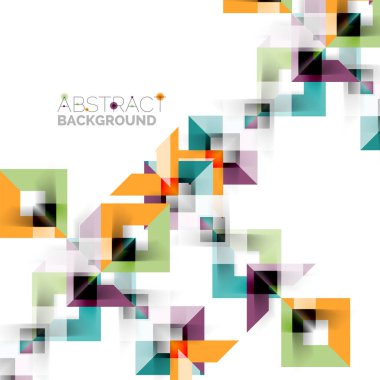 Beyaz Modern kare geometrik desen tasarım