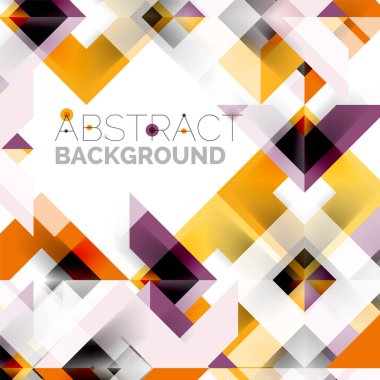 Beyaz Modern kare geometrik desen tasarım