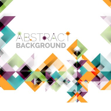 Beyaz Modern kare geometrik desen tasarım