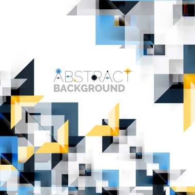 Beyaz Modern kare geometrik desen tasarım