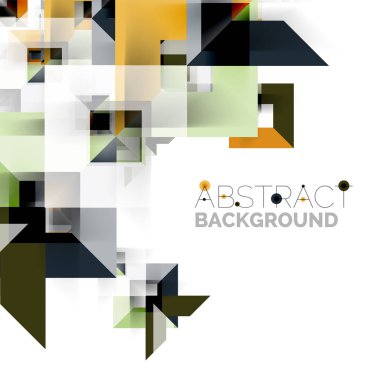 Beyaz Modern kare geometrik desen tasarım