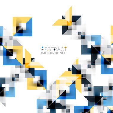 Beyaz Modern kare geometrik desen tasarım