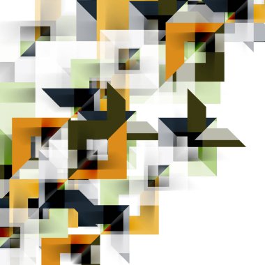 Beyaz Modern kare geometrik desen tasarım