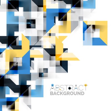 Beyaz Modern kare geometrik desen tasarım