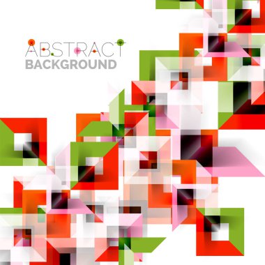 Beyaz Modern kare geometrik desen tasarım