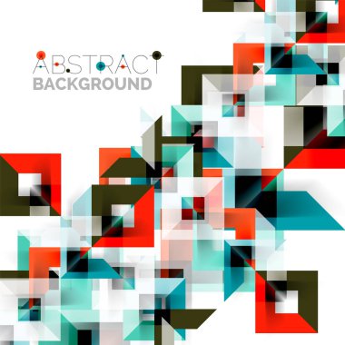 Beyaz Modern kare geometrik desen tasarım