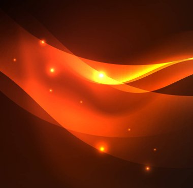 Neon ışıklı dalgalar