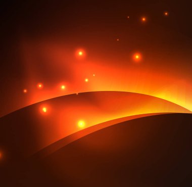 Neon ışıklı dalgalar