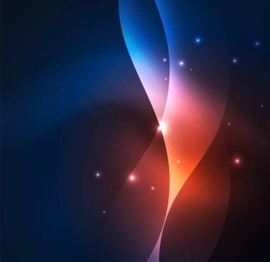 Neon ışıklı dalgalar