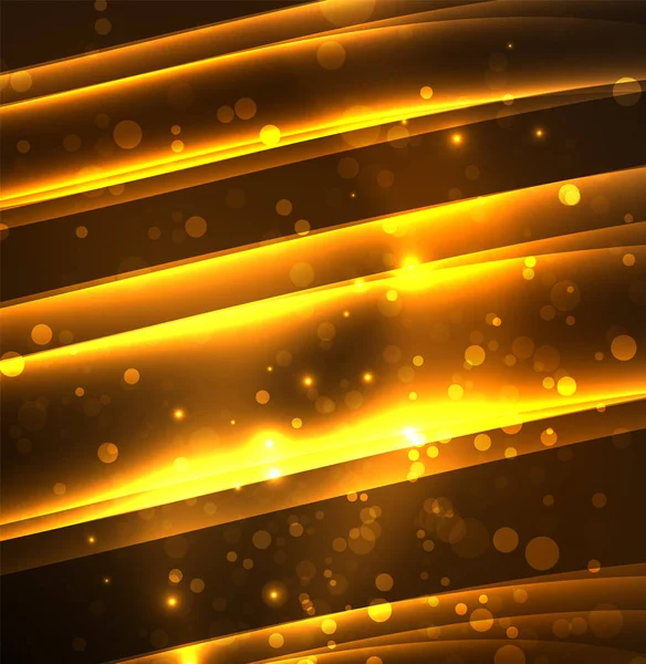 Enerji hatları, karanlıkta parlayan dalgalar vektör arka plan