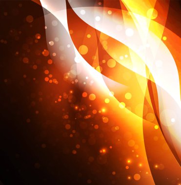 Neon ışıklı dalgalar