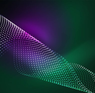 Vektör dalga parçacıklar arka plan