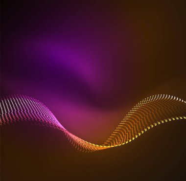 Vektör dalga parçacıklar arka plan