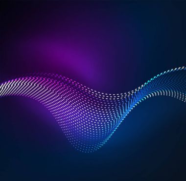 Vektör dalga parçacıklar arka plan