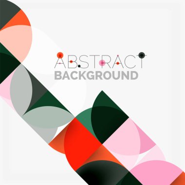 Modern geometrik arka plan daire