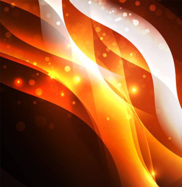 Neon ışıklı dalgalar