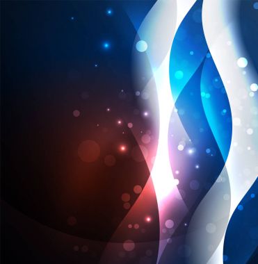 Neon ışıklı dalgalar