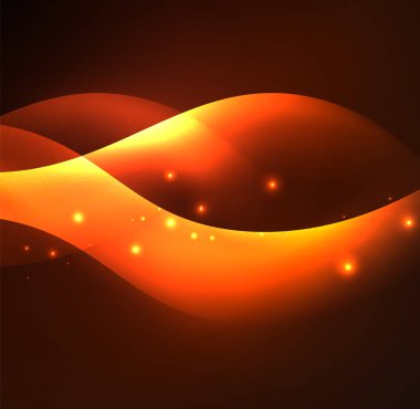 Neon ışıklı dalgalar