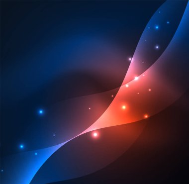 Neon ışıklı dalgalar