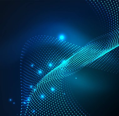 Vektör dalga parçacıklar arka plan