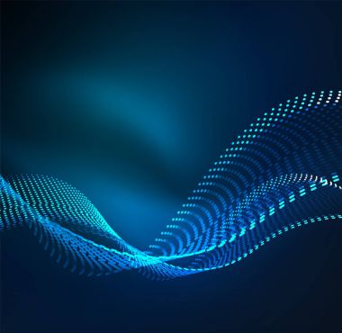 Vektör dalga parçacıklar arka plan