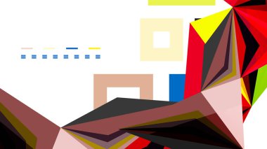 Modern üçgen sunu şablonu