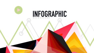 Modern üçgen sunu şablonu