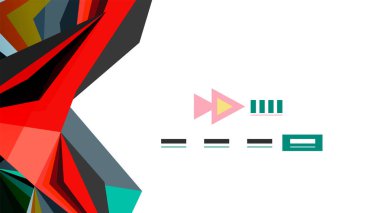 Modern üçgen sunu şablonu