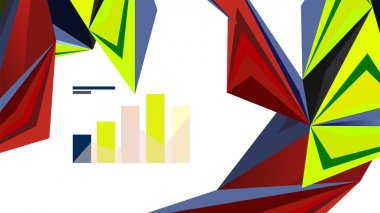 Modern üçgen sunu şablonu