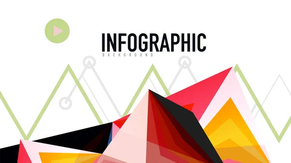 Modelo de apresentação de triângulo moderno — Vetor de Stock