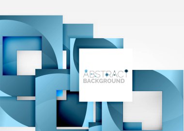 Işık Geometrik nesneyi kareler 3B alanı, arka plan