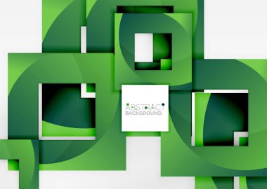 Işık Geometrik nesneyi kareler 3B alanı, arka plan