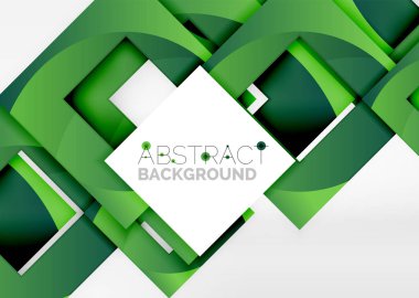 Işık Geometrik nesneyi kareler 3B alanı, arka plan