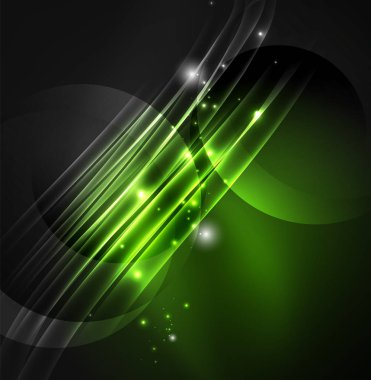 parlayan futuristik çizgiler