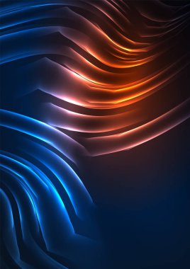 parlayan futuristik çizgiler