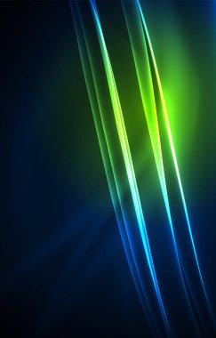 Vektör Kutup ışıkları kavramı arka plan