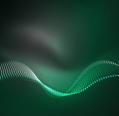 Vektör dalga parçacıklar arka plan