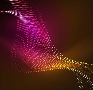 Vektör dalga parçacıklar arka plan