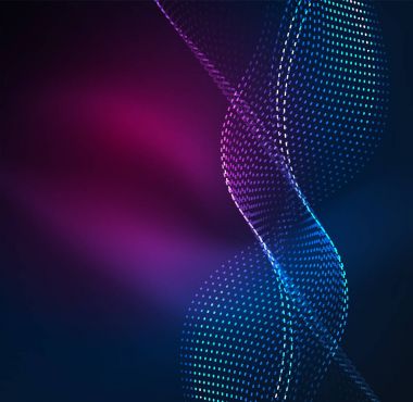 Vektör dalga parçacıklar arka plan